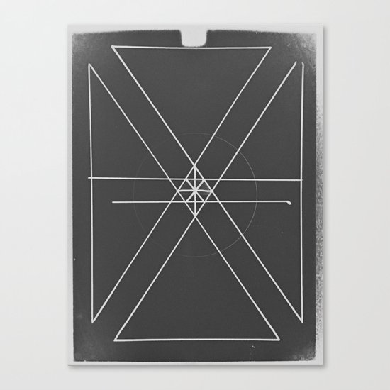 Gray Lines and Crossings Canvas Print