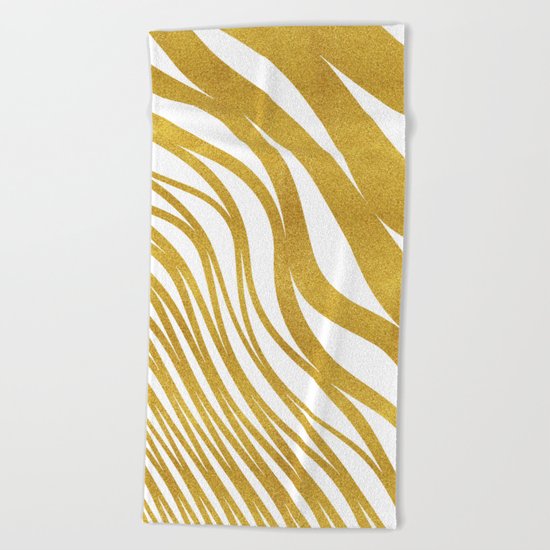 Golden Wave #society6 #decor #buyart Beach Towel