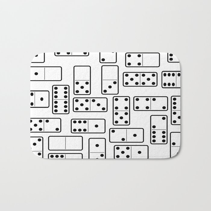 Dominoes: just plain dominoes for decor, accent piece, or gift idea, Use for home, office, or work space. Birthday Bath Mat