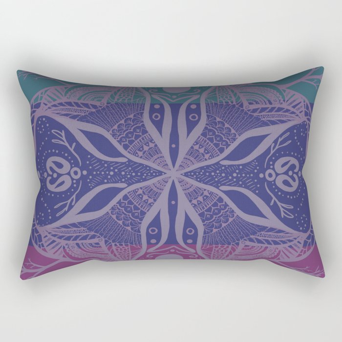 Mandala Drawing Rectangular Pillow