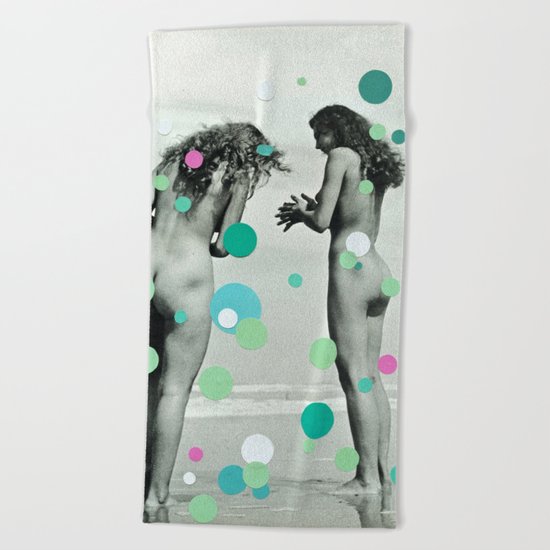 Chasing Bubbles Beach Towel