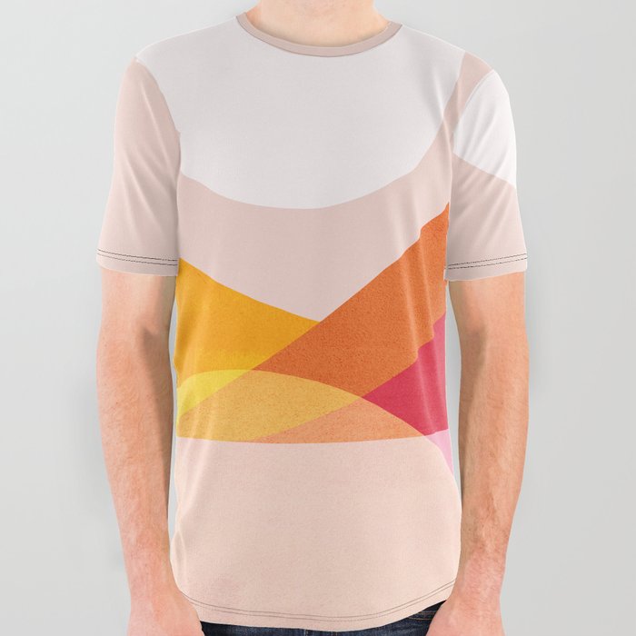 Abstraction_Mountains_Simple_House_Minimalism All Over Graphic Tee