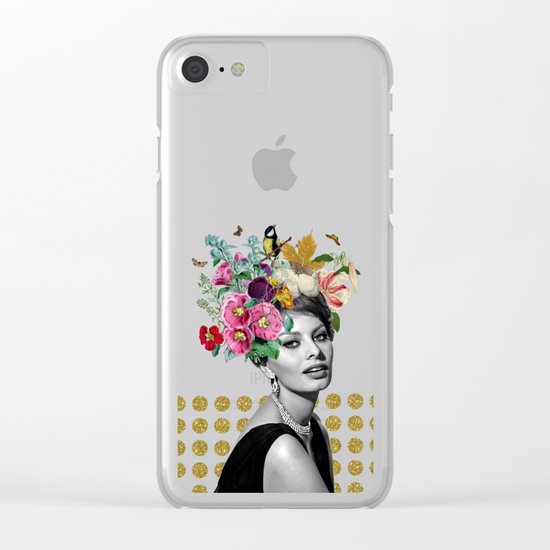 SOPHIA LOREN Clear iPhone Case