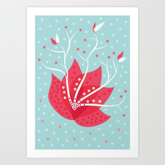 Exotic Winter Flower Art Print