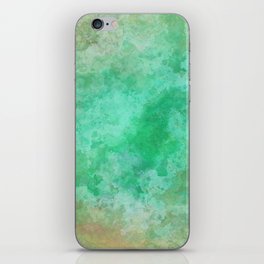 Abstract nature green marble iPhone Skin