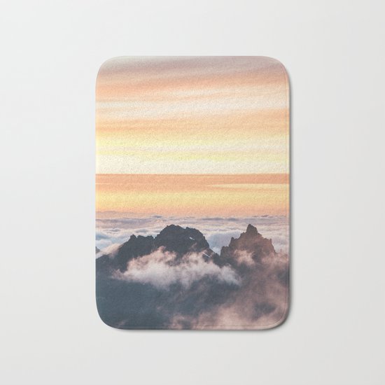 mountain peak Bath Mat