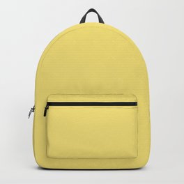 LEMON VERBENA Pastel solid color  Backpack | Lemon, Yellow, Light, Illuminating, Color, Pattern, Soft, Painting, Pale, Minimal 