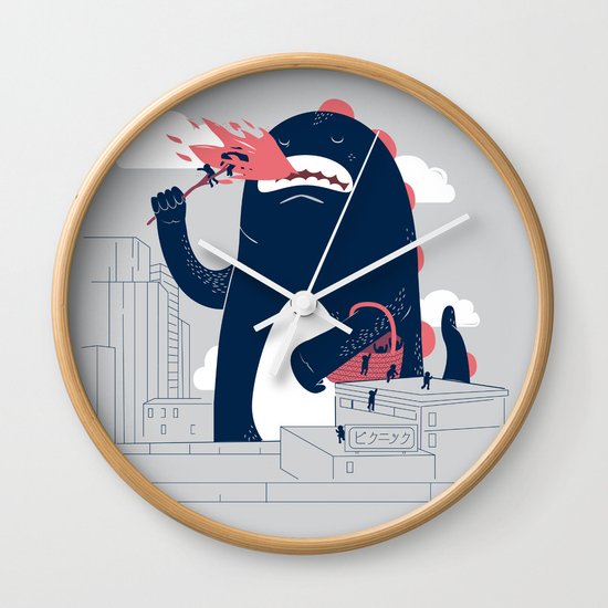 Sunday Picnic Wall Clock
