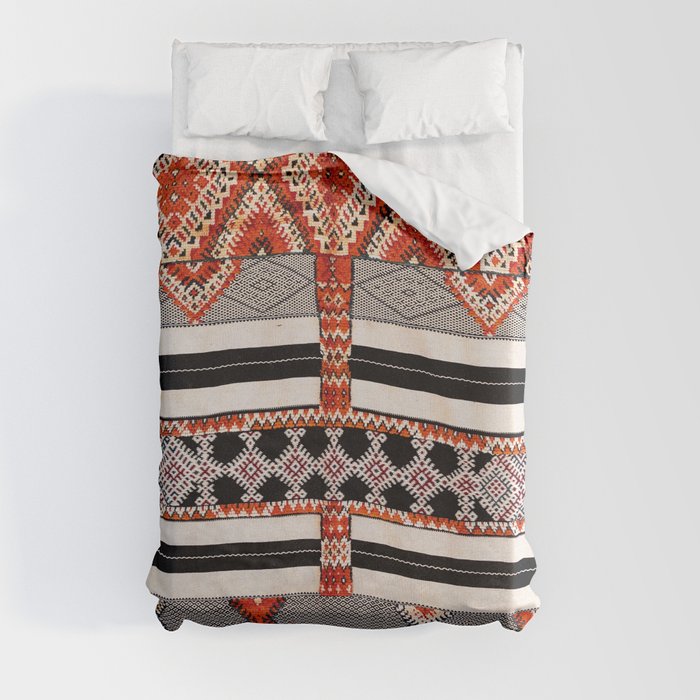 Ait Ouaouzguite South Morocco North African Rug Print Duvet Cover by