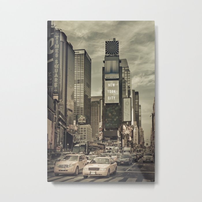 NEW YORK CITY Times Square | urban vintage style Metal Print