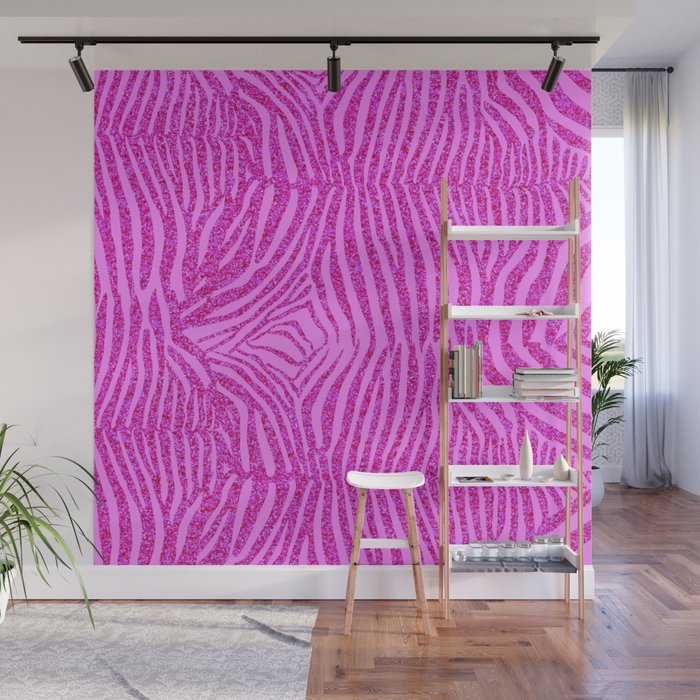 light pink zebra print