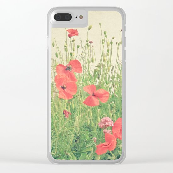 Sea of Red Clear iPhone Case
