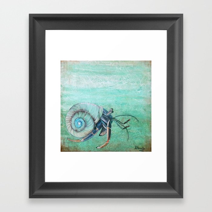 Hermit Crab Framed Art Print