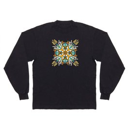 Trippy Mandala – Teal Long Sleeve T-shirt
