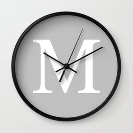 Letter M Wall Clocks For Any Decor Style Society6