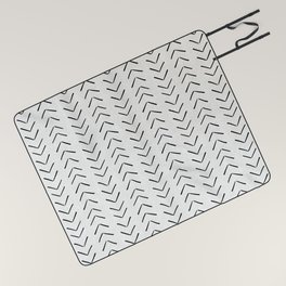 Mud Cloth Big Arrows in Cream Picnic Blanket