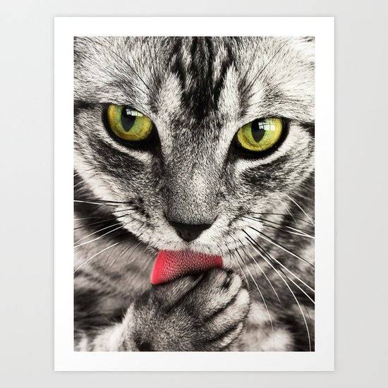 Seductive Cat (Funny) Art Print
