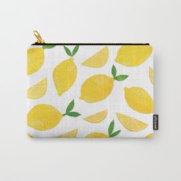 Lemon Cut Out Pattern Carry-All Pouch