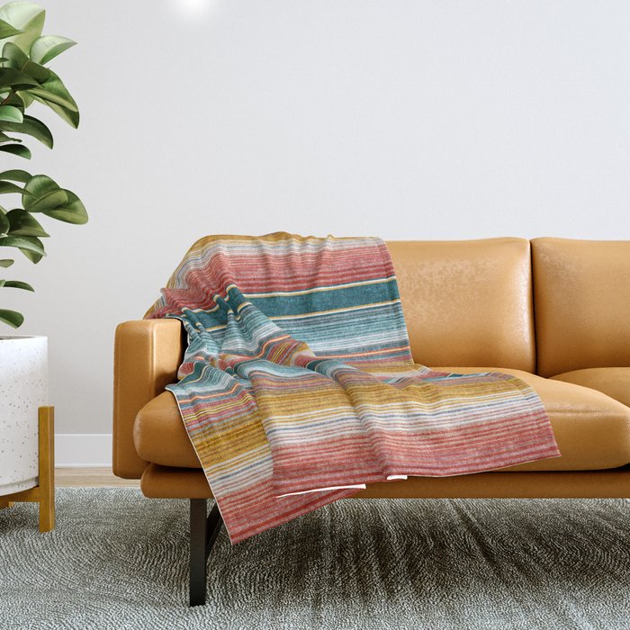 Southwestern Serape Stripe Throw Pillows