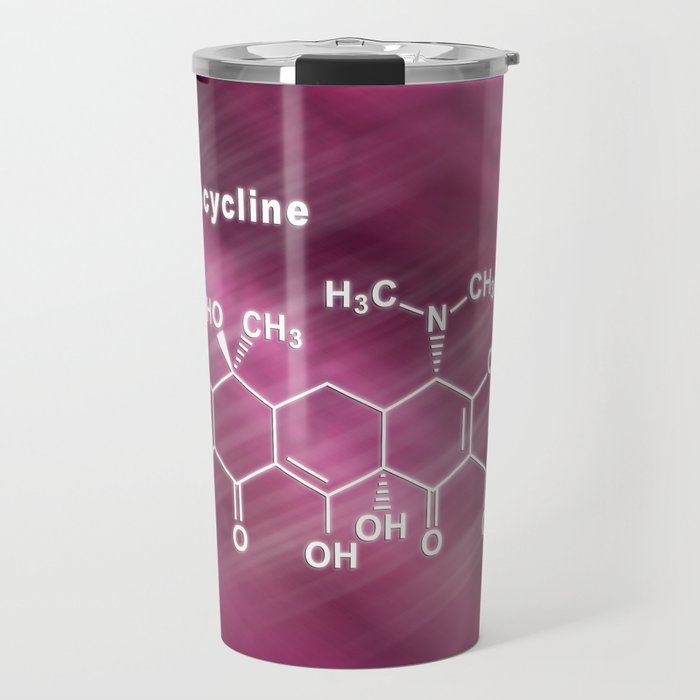 Tetracycline antibiotic, Structural chemical formula Travel Mug