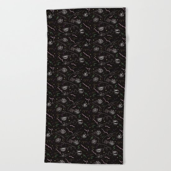 Speech Signals by Chrissy Curtin Beach Towel