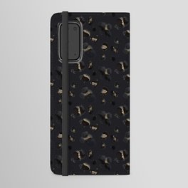 Cheetah Animal Print Black Pattern Android Wallet Case