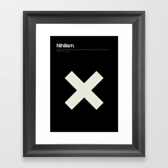 Nihilism Framed Art Print