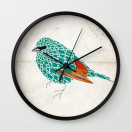 Blue Bird Wall Clock