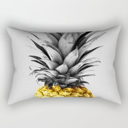 Gray and golden pineapple Rectangular Pillow