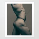 "Lateral Nude" (0001) Art Print