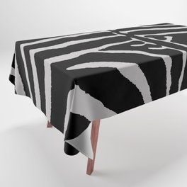 Black and Gray Zebra 279 Tablecloth