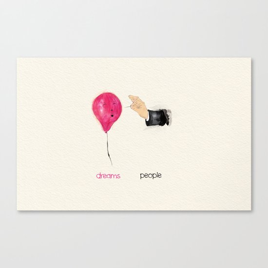 Dreams vs. People Canvas Print