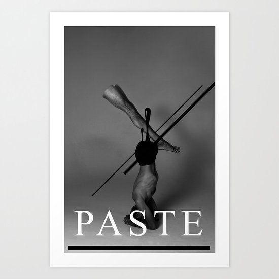 Paste Art Print