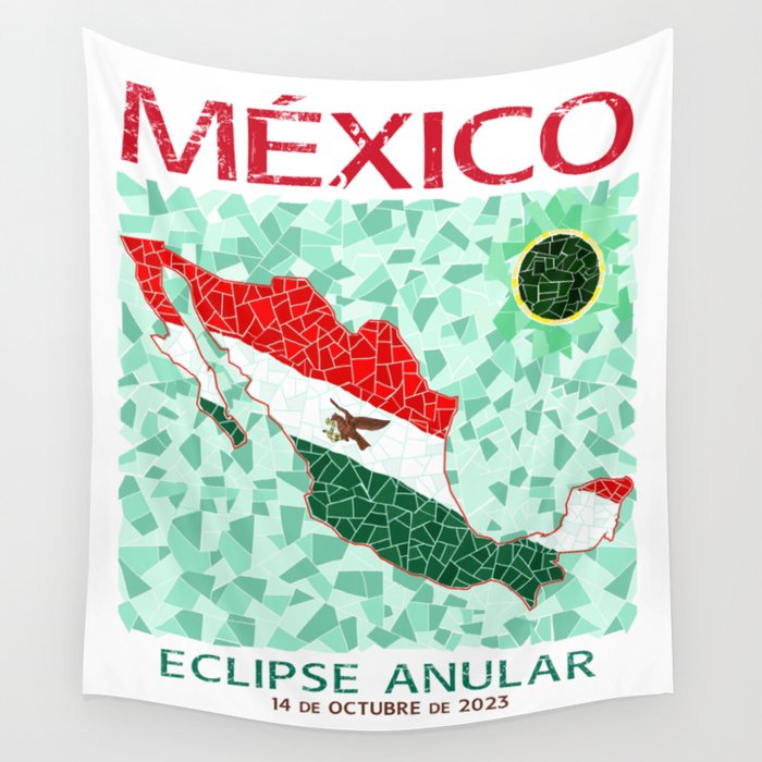Mexico Annular Eclipse 2023 Wall Tapestry