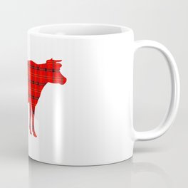 Cow: Red Plaid Coffee Mug