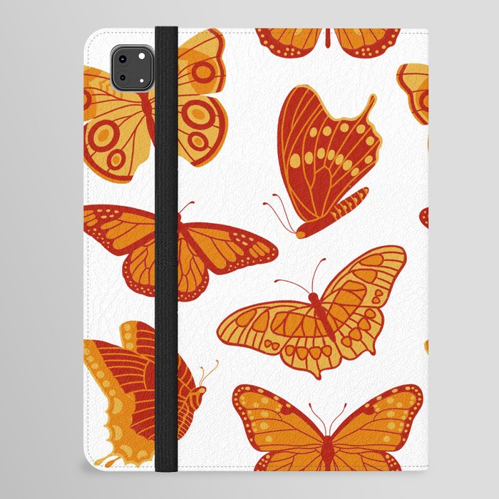 Texas Butterflies – Orange and Yellow Pattern iPad Folio Case