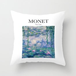 Monet - Water Lilies Throw Pillow