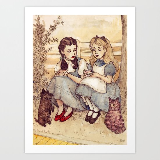 Dorothy and Alice Art Print