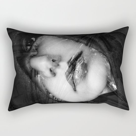 face visage Rectangular Pillow