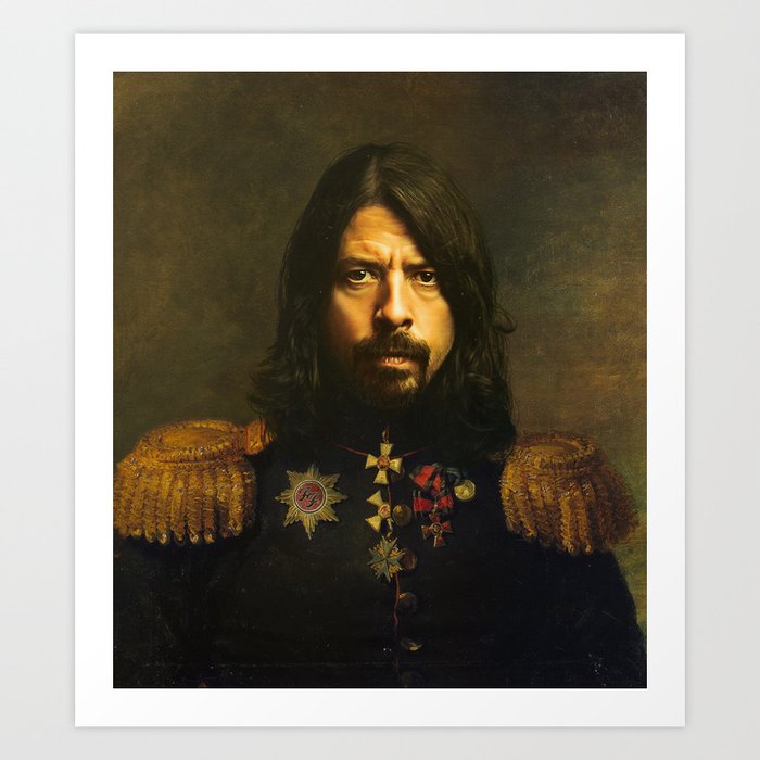 Dave Grohl - replaceface Art Print