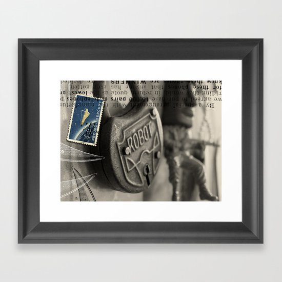 Project Mercury Tiki Robot Framed Art Print