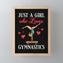 Gymnastic Tumbling Athletes Coach Gymnast Framed Mini Art Print