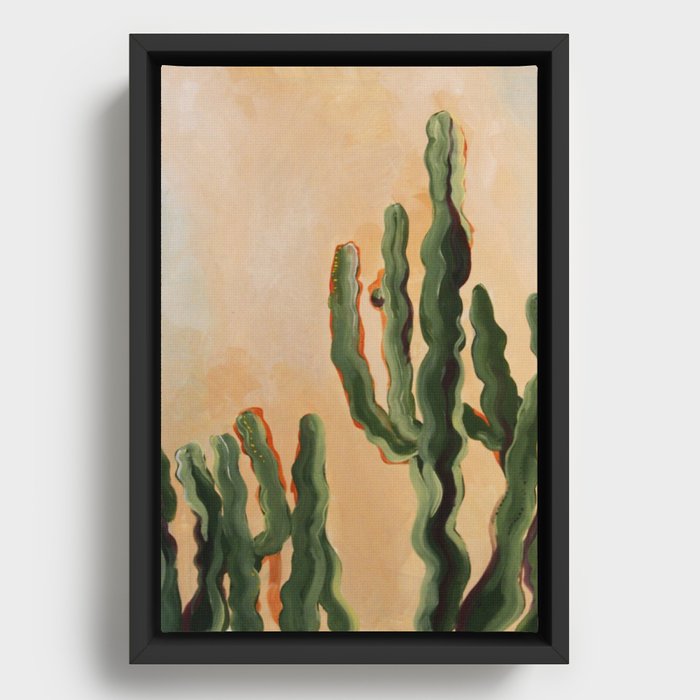 Cactus 3 Framed Canvas