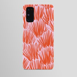 Orange and Pink Botanical Retro Pattern Android Case