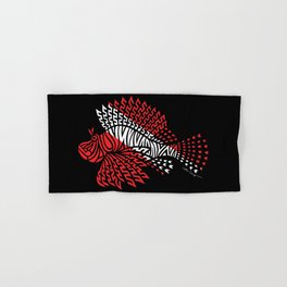 Tribal Scuba Flag Lionfish Hand & Bath Towel