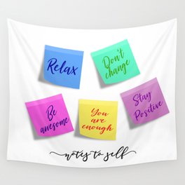 Sticky Notes to Self Wall Tapestry