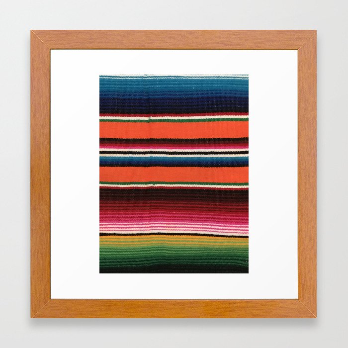 BEAUTIFUL MEXICAN SERAPE Framed Art Print