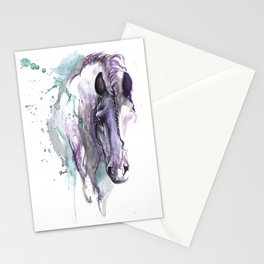 horse with braided mane Stationery Card