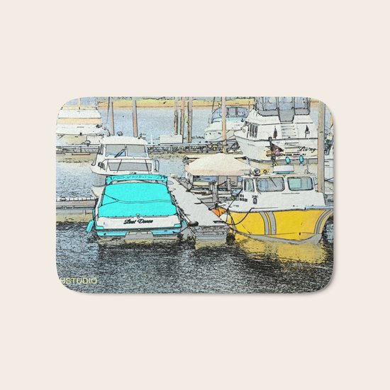 The Boat Dance Bath Mat