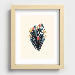 Simple Bouquet Recessed Framed Print